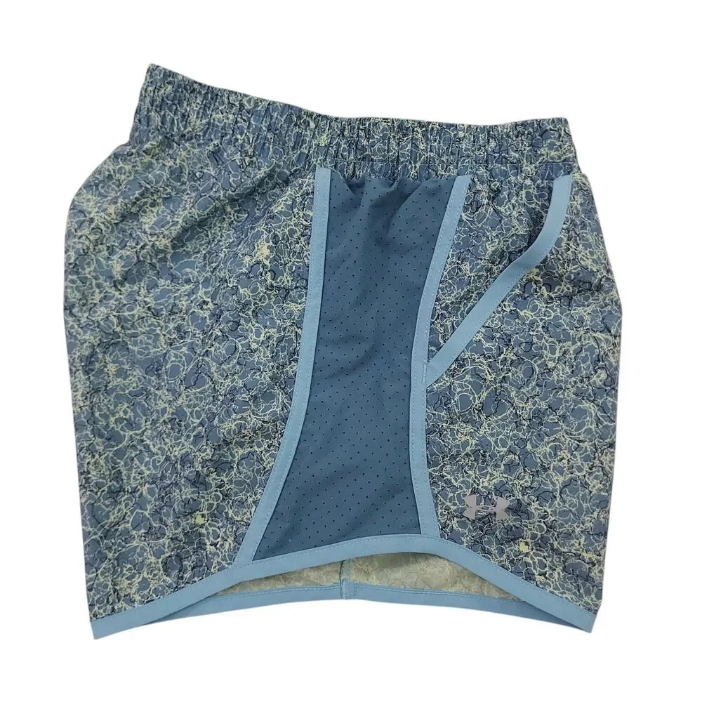 Under Armour Shorts Womens XS Blue Lined Loose Heatgear Breathable Running Gym